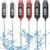 Copkim 6 Pcs Instant Read Meat Thermometer Long Probe,Black, White, Red