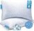 QUTOOL Cooling Pillow for Sleeping, CertiPUR-US Shredded Memory Foam Standard Pillows Set of 2,Cool Pillow for Hot Sleepers Adjustable Firm Pillow for Side,Back,Stomach Sleepers Soft Yet Support,White