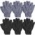 12 Pcs Exfoliating Gloves for Shower, Body Scrub Gloves, 6 Pairs, Nylon