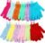 Shower Gloves 24 Pcs Exfoliating with Hanging Loop, 12 Colors